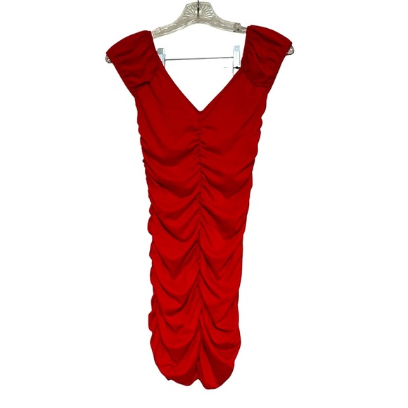 Red Bodycon Dress Size Small, Planet Gold - Picture 2 of 3